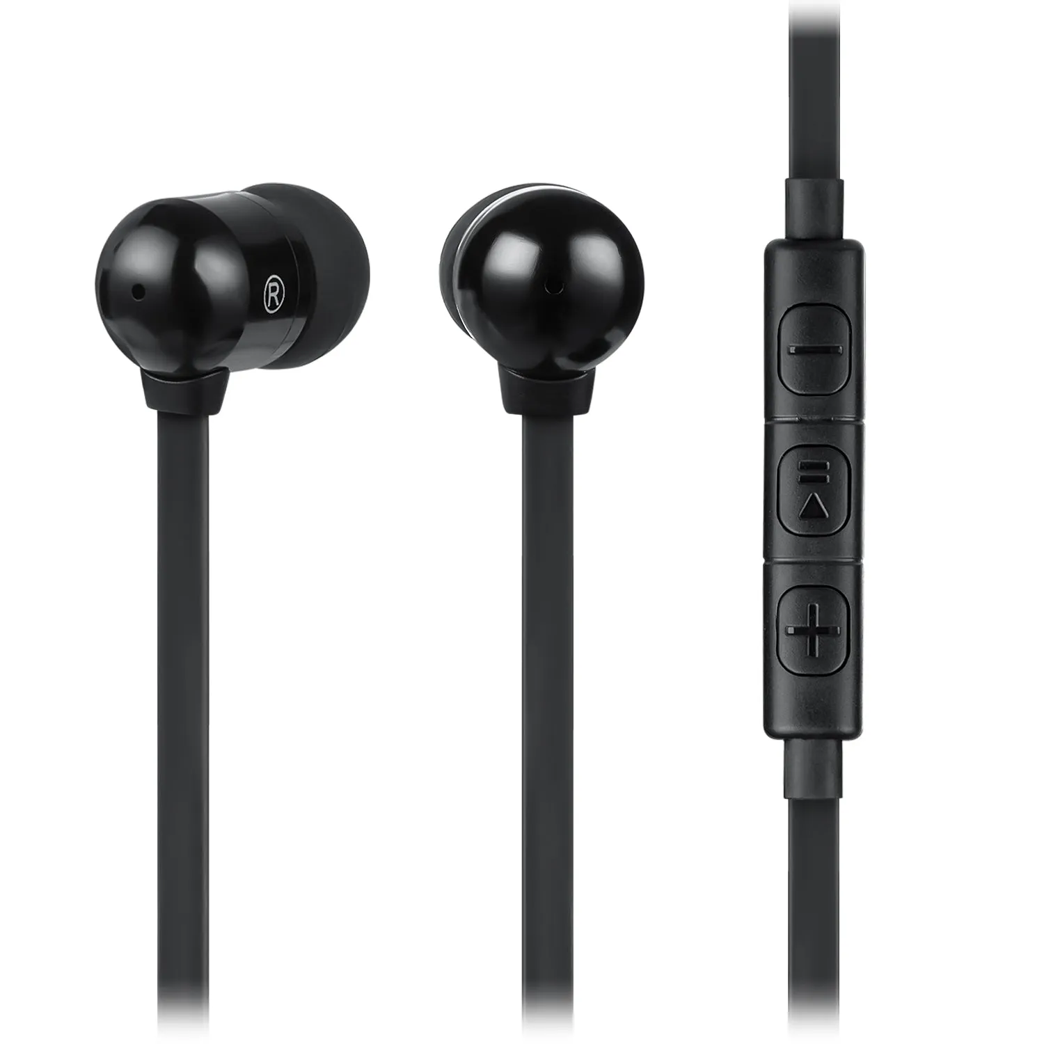 Betron B750s Earphones Microphone Volume Control In Ear Tangle Free Noise Isolating Heavy Deep Bass