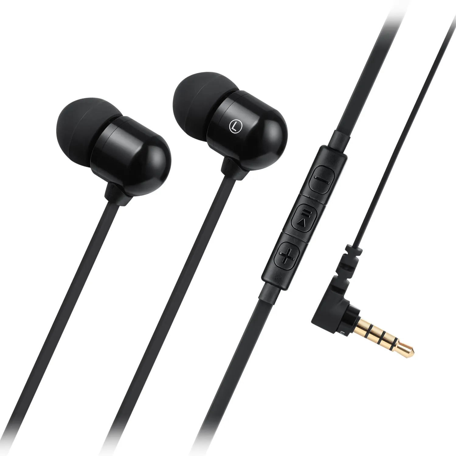 Betron B750s Earphones Microphone Volume Control In Ear Tangle Free Noise Isolating Heavy Deep Bass