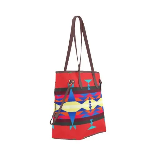 Between the Mountains Greasy Sierra Clover Canvas Tote Bag