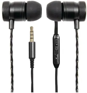 Billboard Noise Isolating Earbuds w/ Microphone (Black) BB570