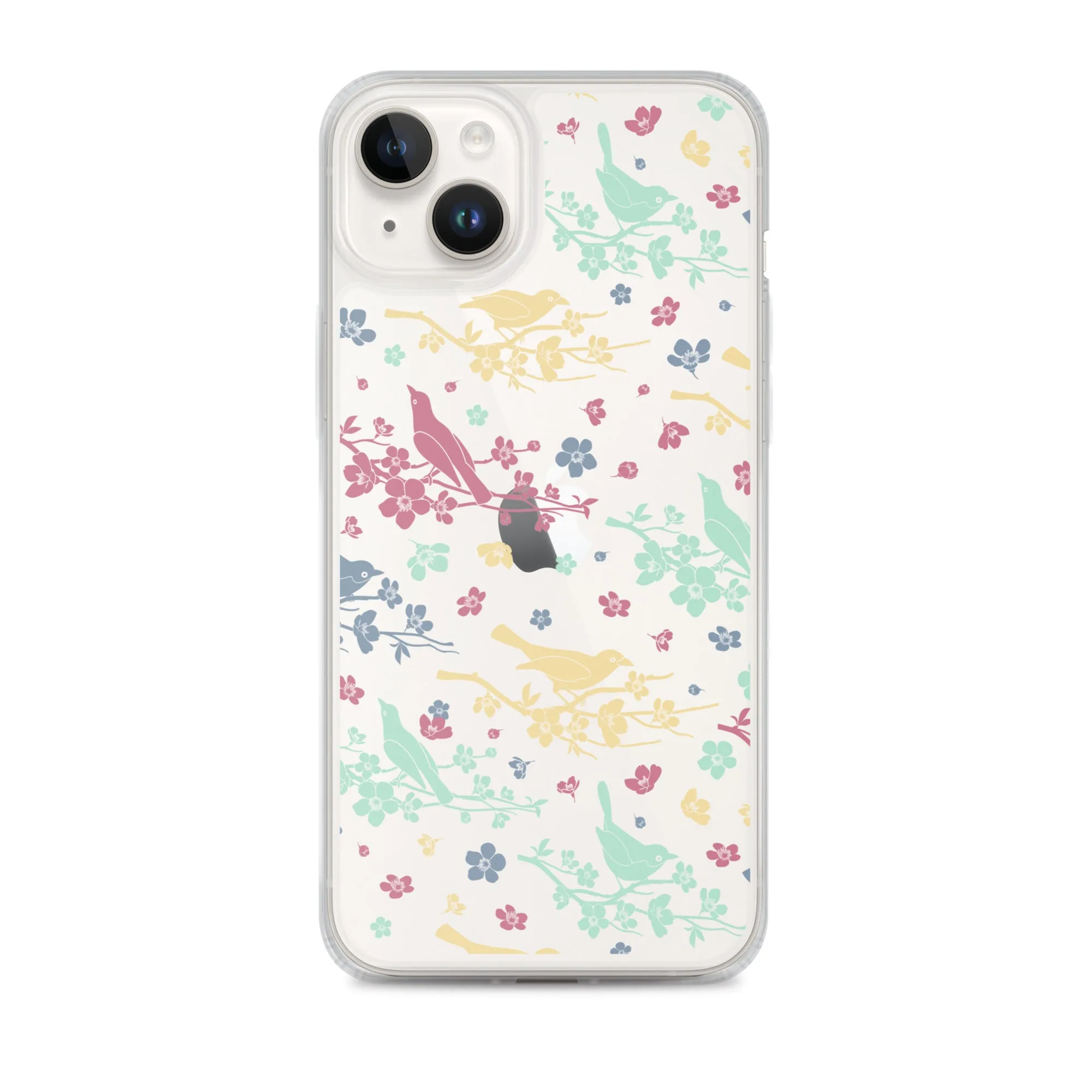 Birds Trees Clear iPhone 14 Pro Max Case, Print Cute Gift Aesthetic iPhone 13 12 11 Mini SE XS Max XR X 8 7 Plus Transparent