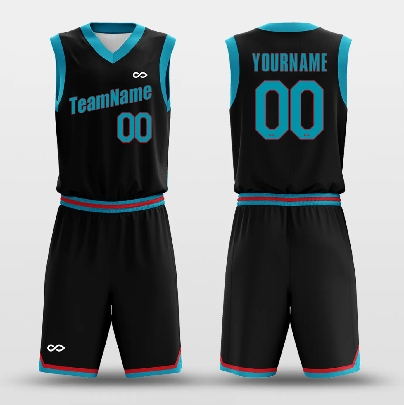 Black Blue - Custom Basketball Jersey Design for Team