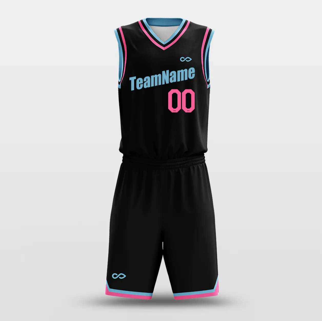 Black Blue Pink - Customized Basketball Jersey Design