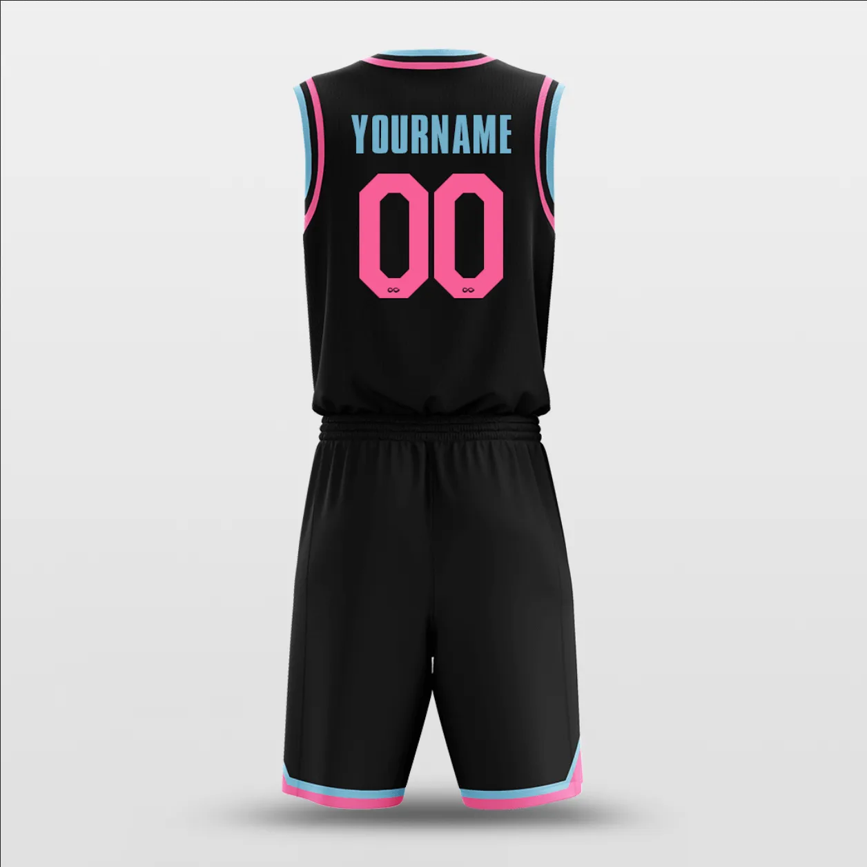 Black Blue Pink - Customized Basketball Jersey Design