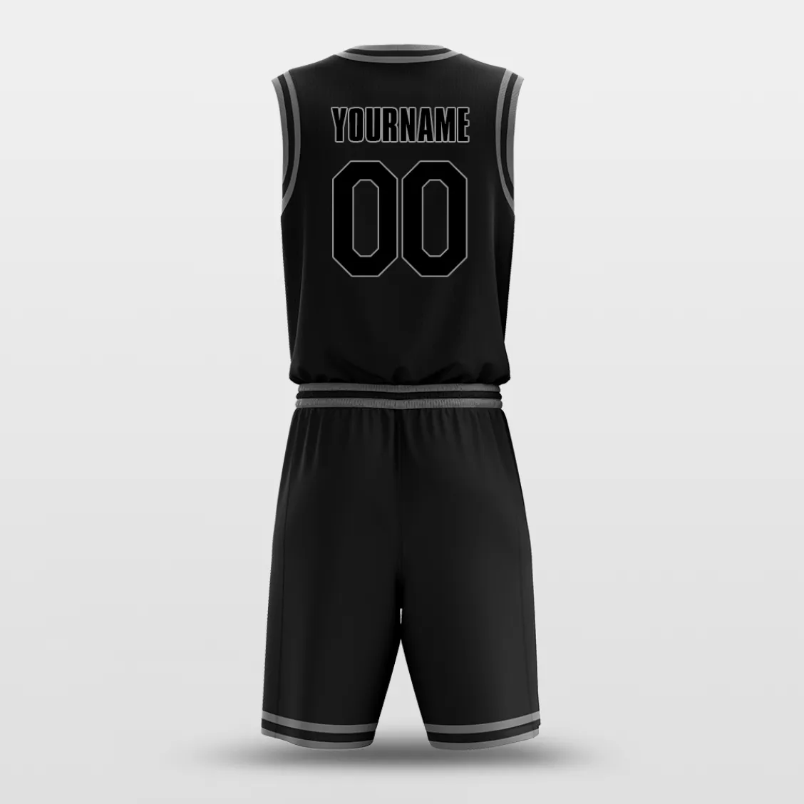 Black Gray - Custom Basketball Jersey Design for Team