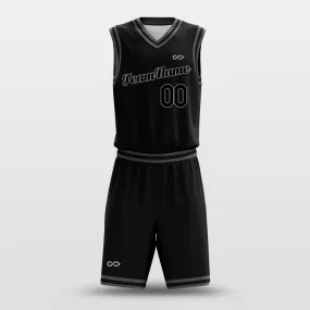 Black Gray - Custom Basketball Jersey Design for Team