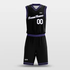 Black Purple - Custom Basketball Jersey Design for Team