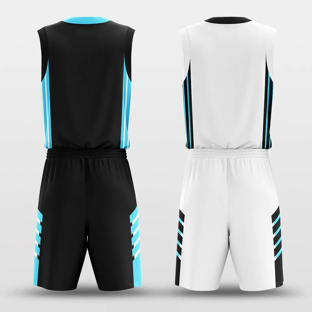 Blue Ice - Customized Reversible Basketball Jersey Set Design