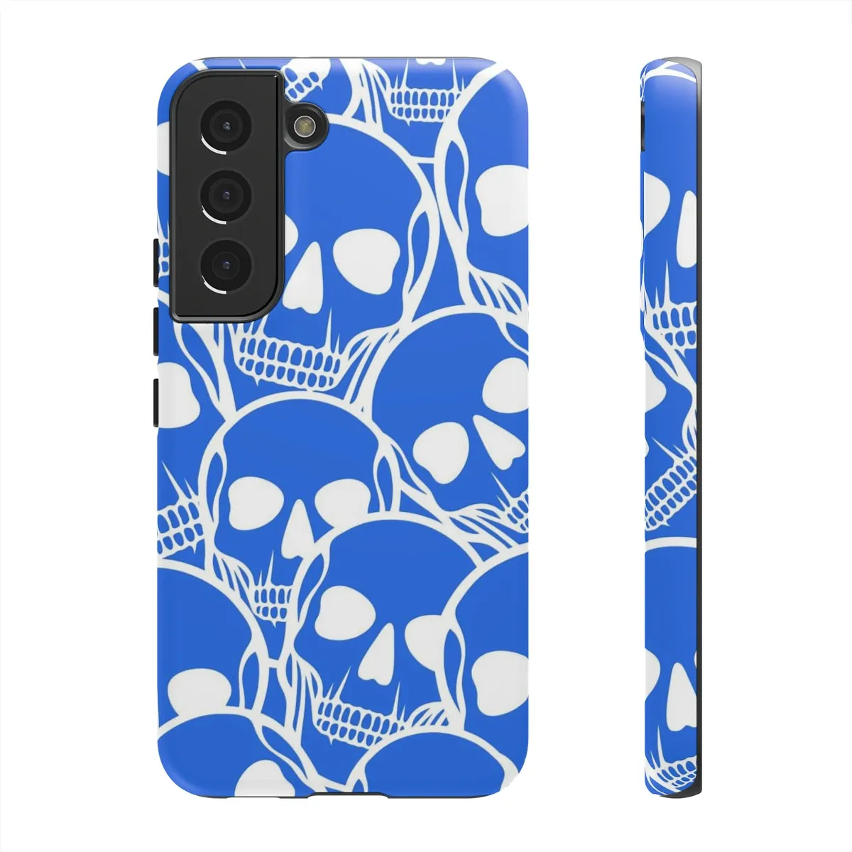 Blue Skulls Heads Tough Cell Phone Case For Iphone & Samsung Cases