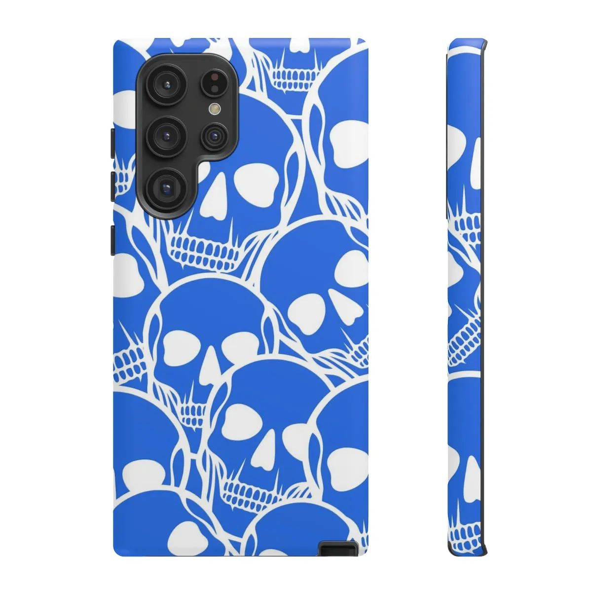 Blue Skulls Heads Tough Cell Phone Case For Iphone & Samsung Cases