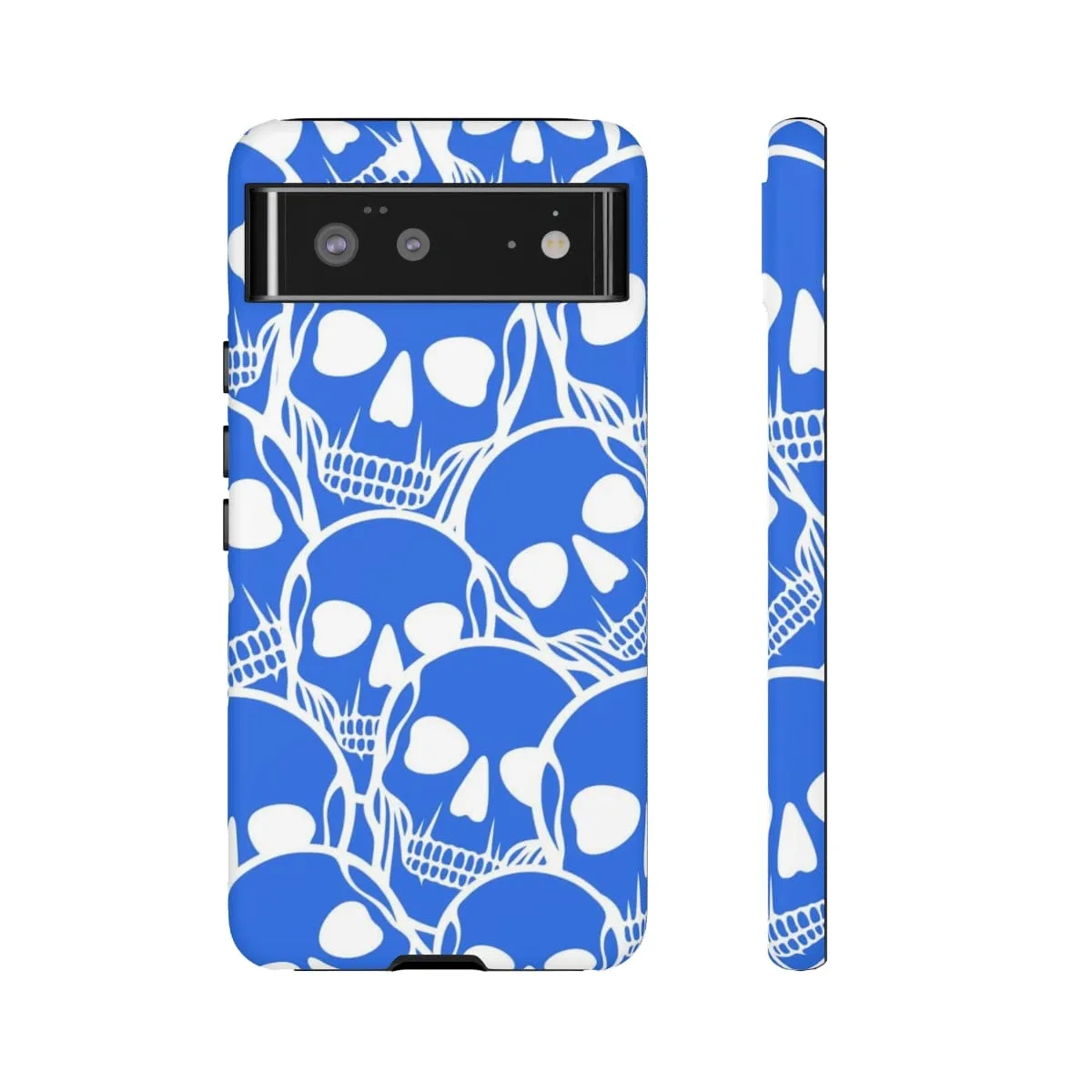 Blue Skulls Heads Tough Cell Phone Case For Iphone & Samsung Cases