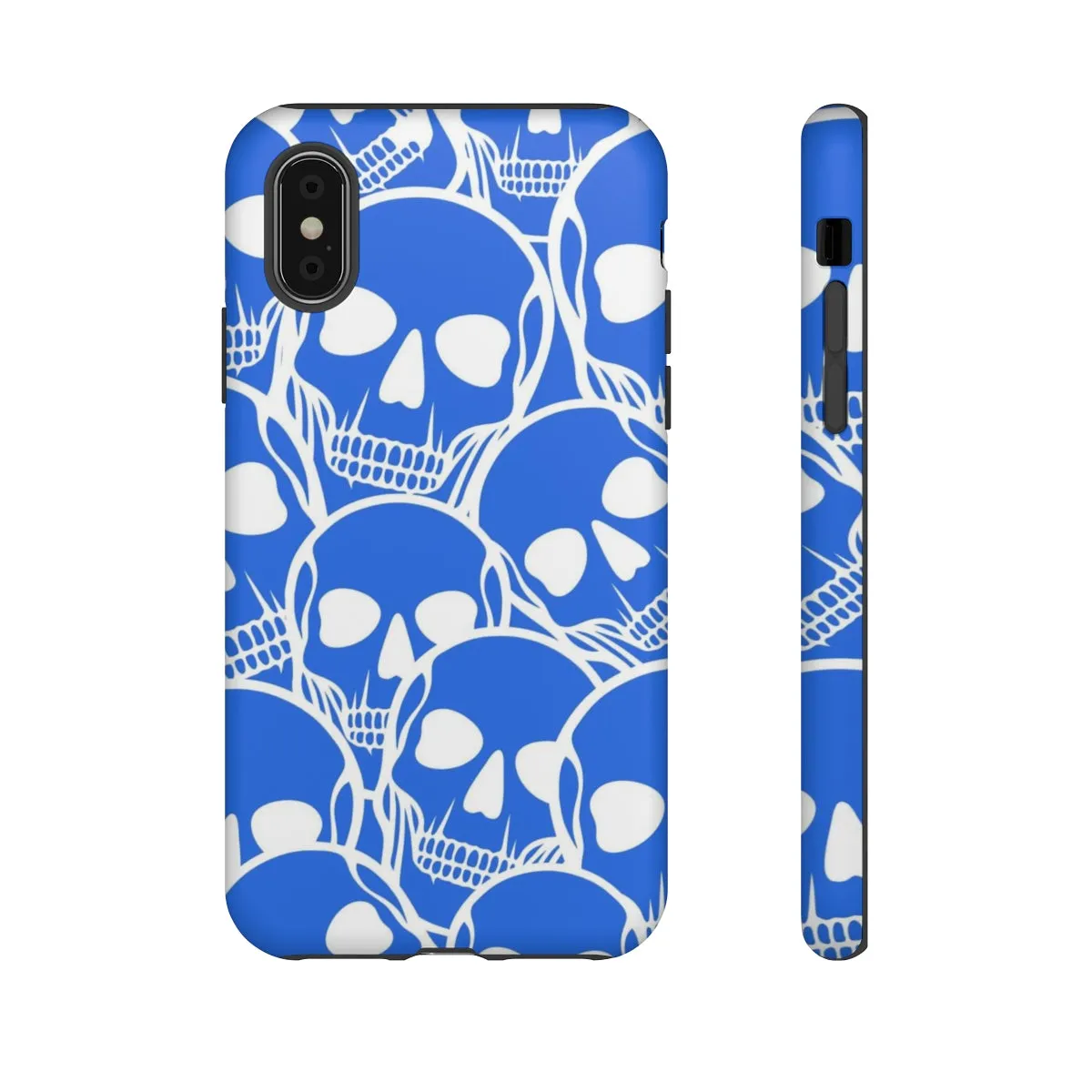 Blue Skulls Heads Tough Cell Phone Case For Iphone & Samsung Cases