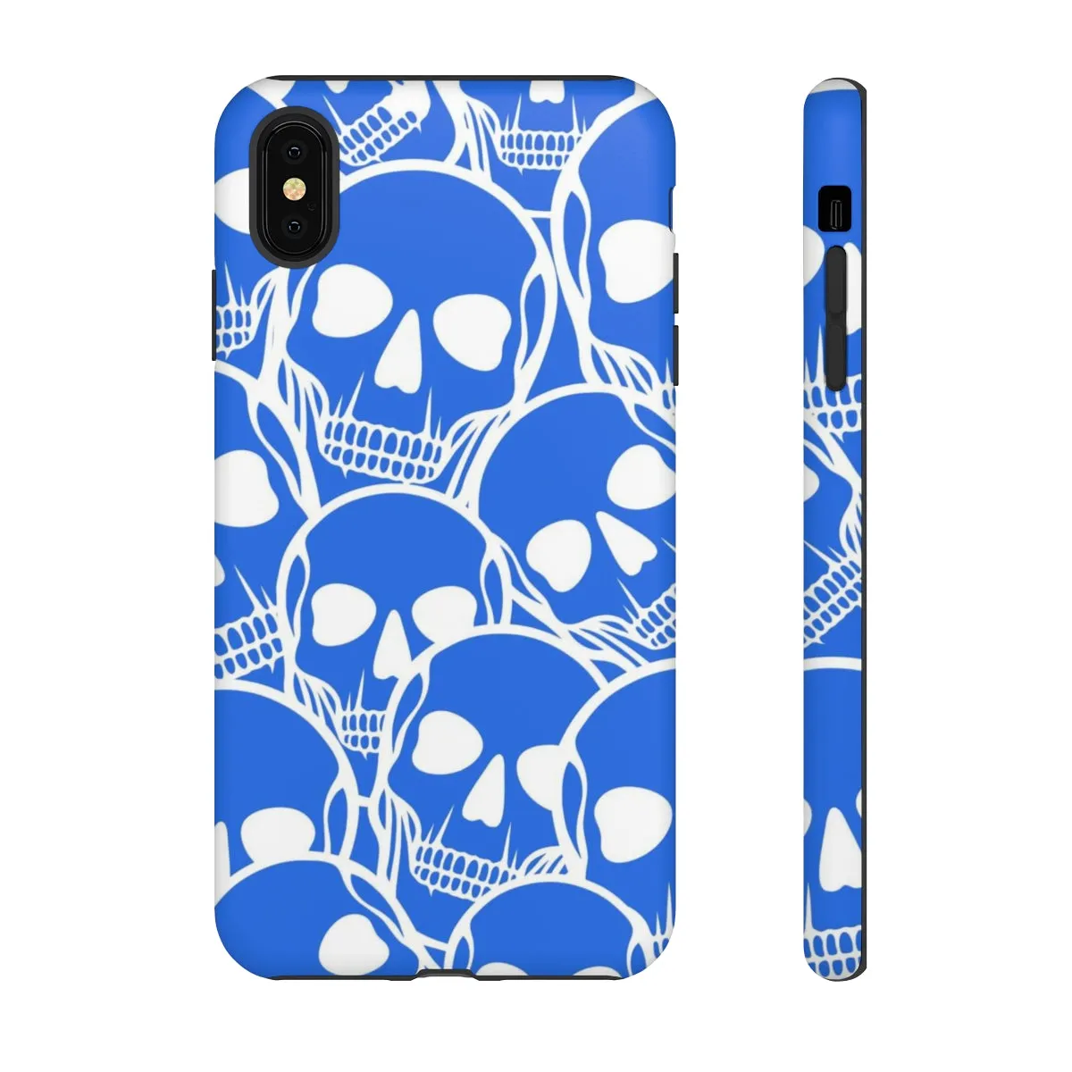 Blue Skulls Heads Tough Cell Phone Case For Iphone & Samsung Cases