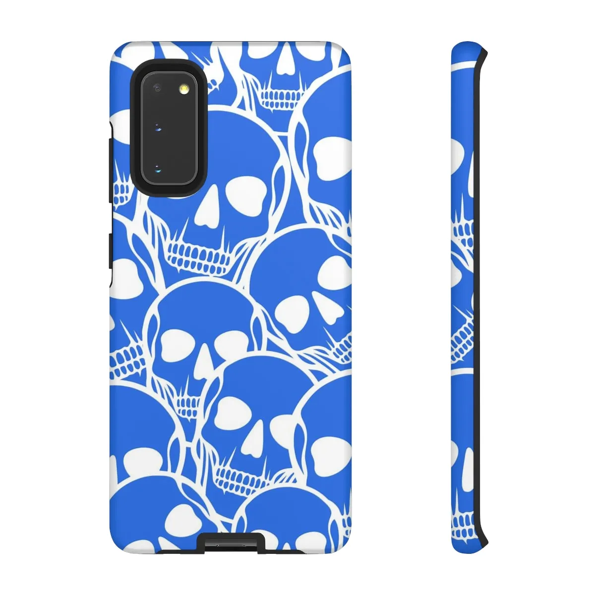 Blue Skulls Heads Tough Cell Phone Case For Iphone & Samsung Cases