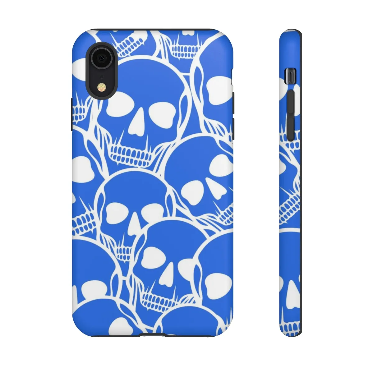 Blue Skulls Heads Tough Cell Phone Case For Iphone & Samsung Cases