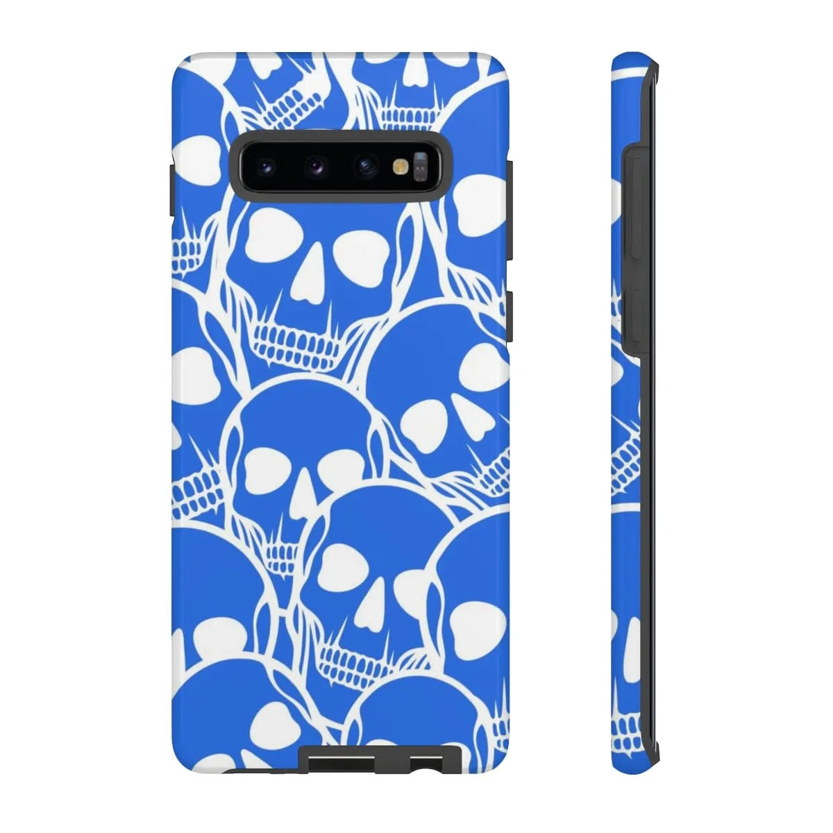 Blue Skulls Heads Tough Cell Phone Case For Iphone & Samsung Cases