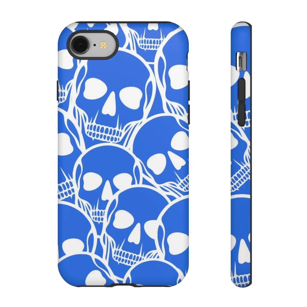 Blue Skulls Heads Tough Cell Phone Case For Iphone & Samsung Cases