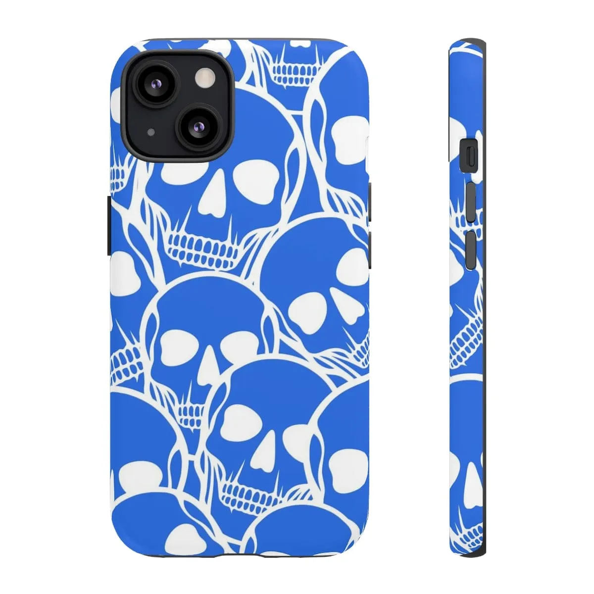 Blue Skulls Heads Tough Cell Phone Case For Iphone & Samsung Cases