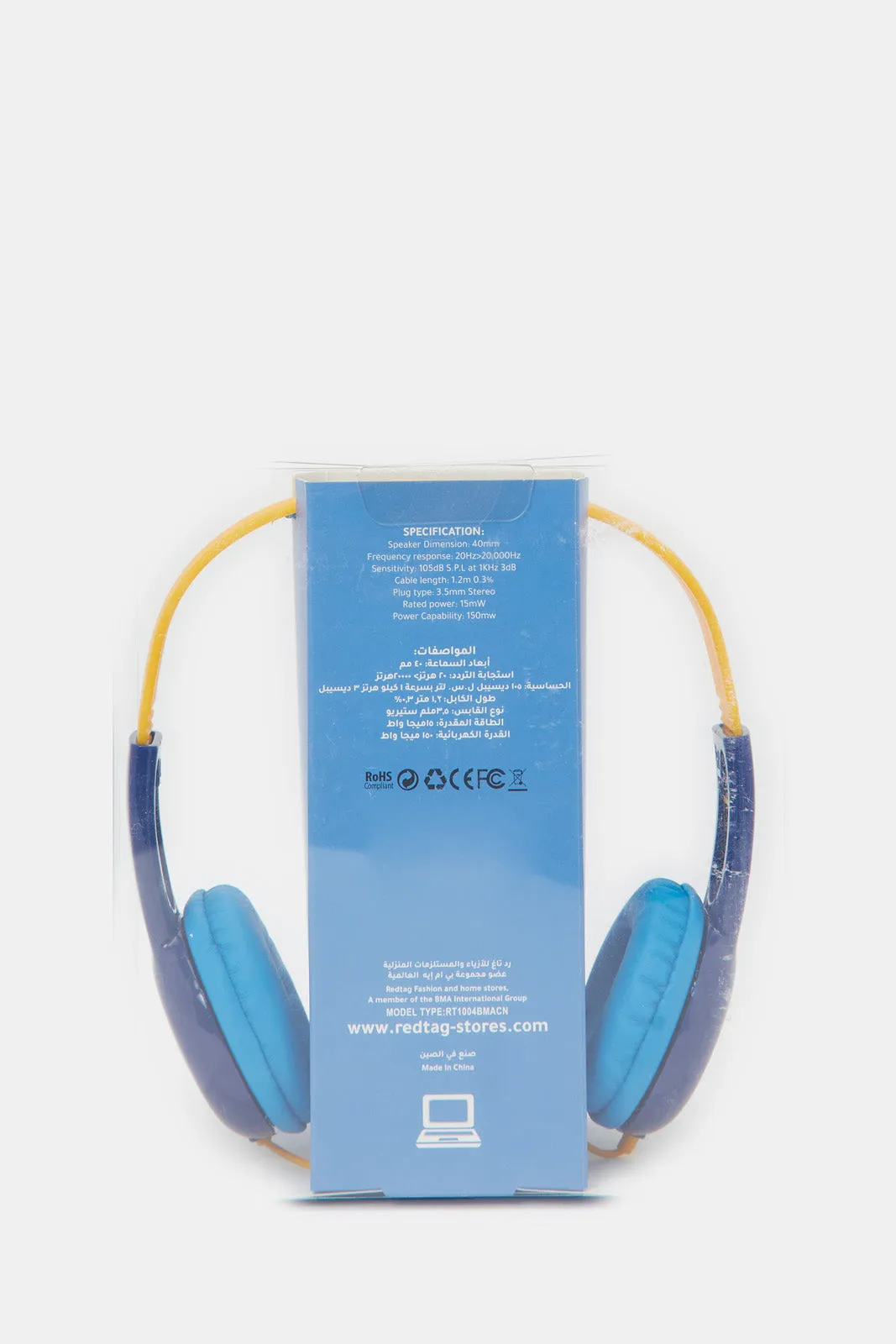 Blue Space Man Print Headphone