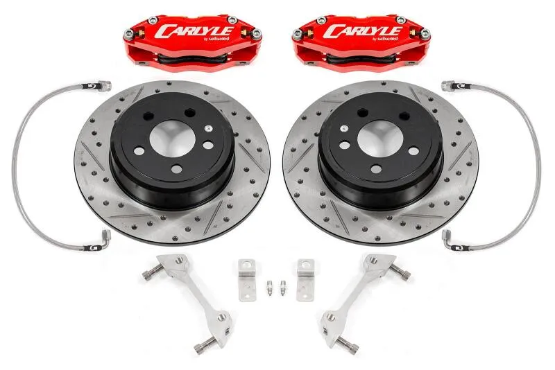 BMR 15" Front Brake Conversion Kit (Red Calipers): 300 / Challenger / Charger / Magnum 2005 - 2024