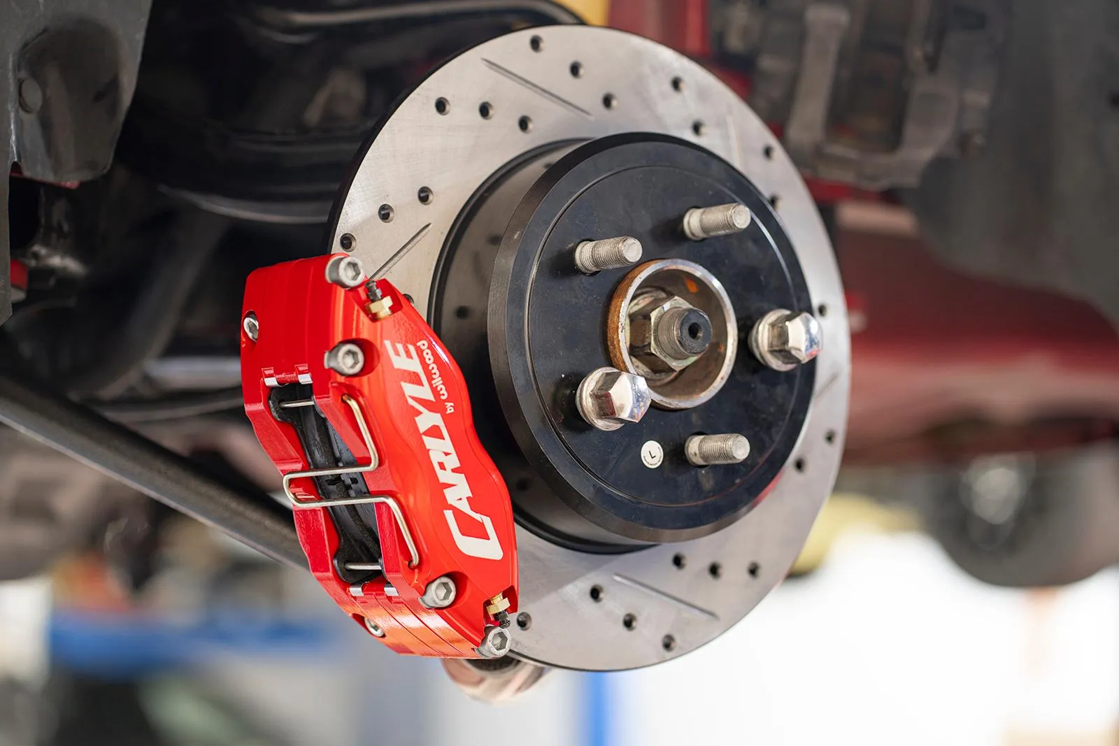 BMR 15" Front Brake Conversion Kit (Red Calipers): 300 / Challenger / Charger / Magnum 2005 - 2024