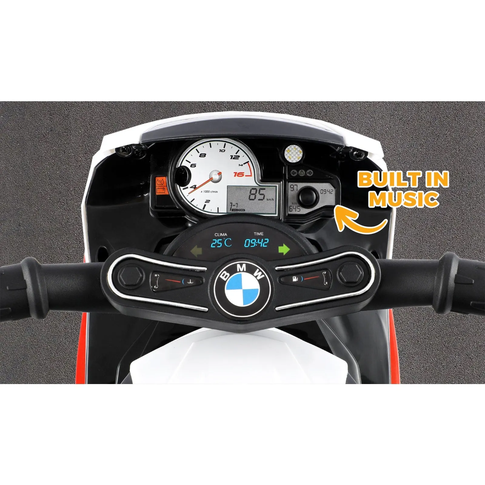 BMW Kids Ride On Motorbike Electric Police Motorcycle Police Car Toy Boy Girl