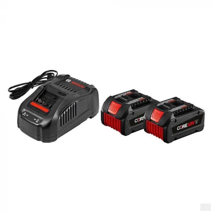 Bosch  18V Core 18V Starter Kit with 2 Core 18V 6.3Ah Batteries GXS18V-02N24