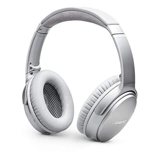 Bose QuietComfort 35 II Wireless Bluetooth Headphones, Noise-Cancelling, with Alexa Voice Control -Silver