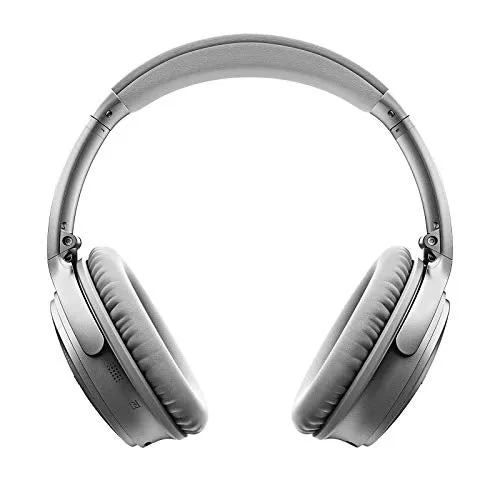 Bose QuietComfort 35 II Wireless Bluetooth Headphones, Noise-Cancelling, with Alexa Voice Control -Silver