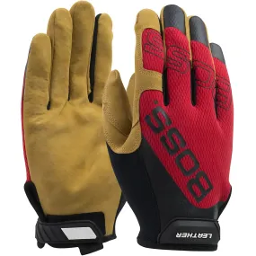 Boss 120-ML1350T/XXL Premium Pigskin Leather Palm with Mesh Fabric Back