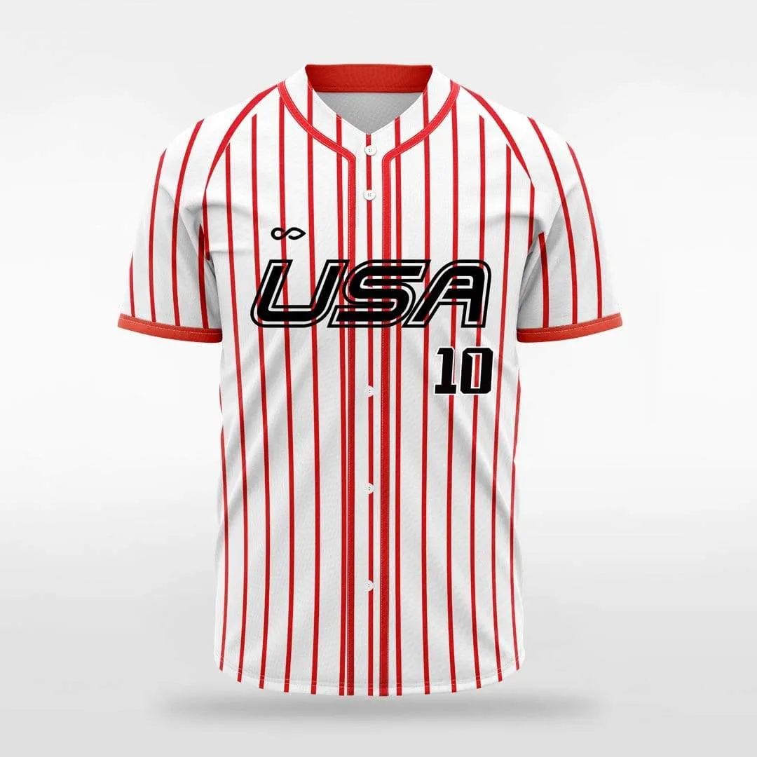 Breeze - Customized Men's Sublimated Button Down Baseball Jersey