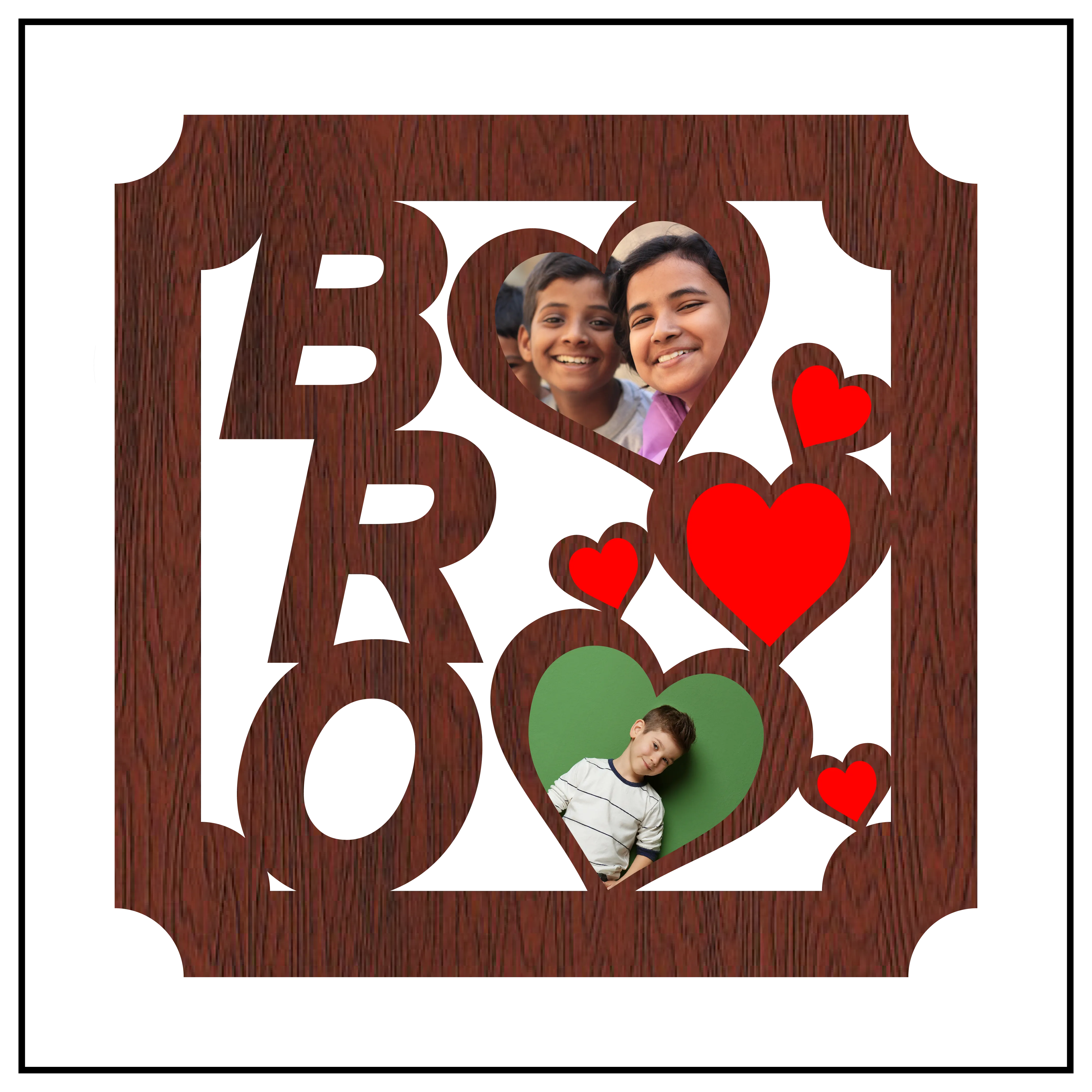 Bro Photo Printed Wall Frame.