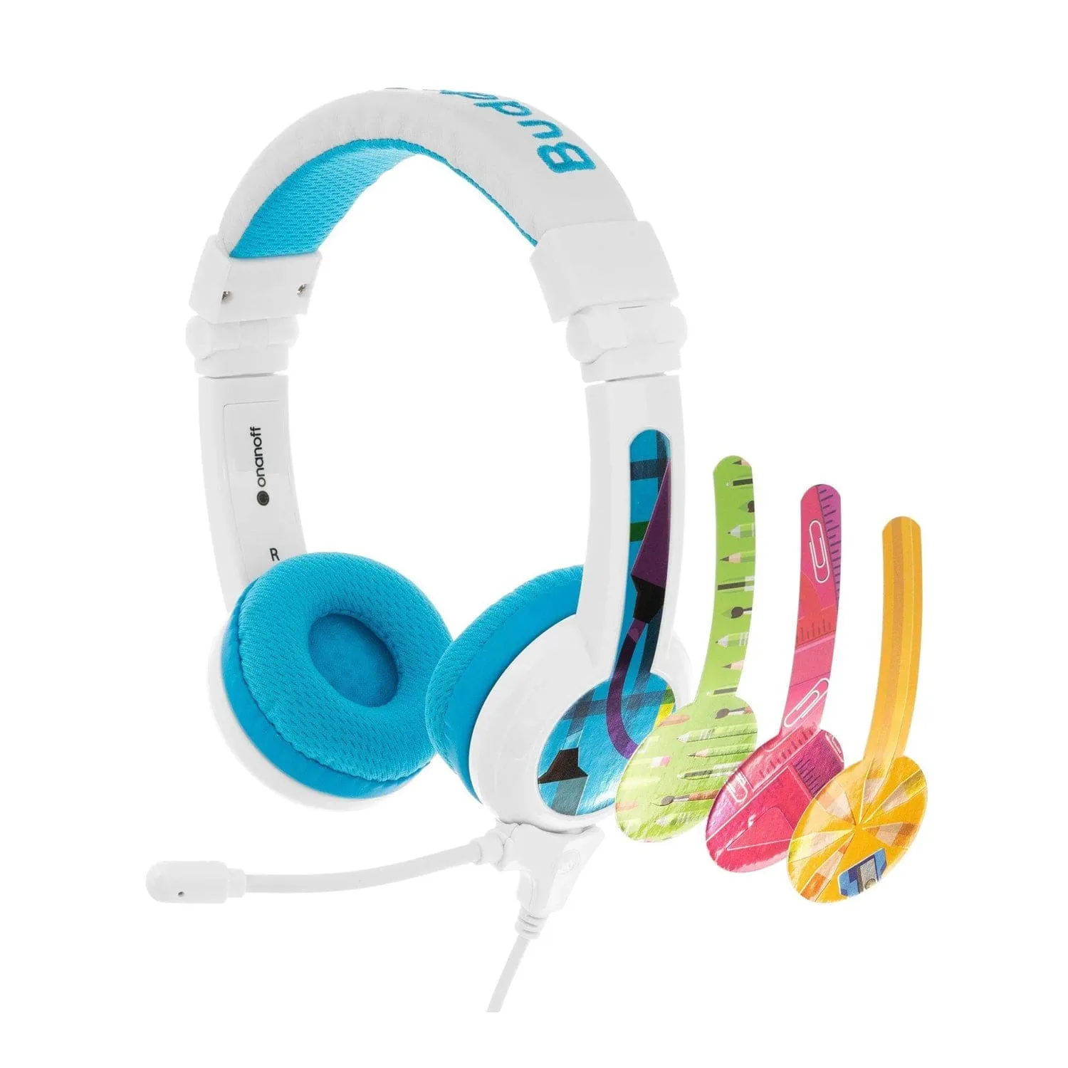 BuddyPhones School  Wired Headphones with SafeAudio for Kids