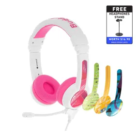 BuddyPhones School  Wired Headphones with SafeAudio for Kids