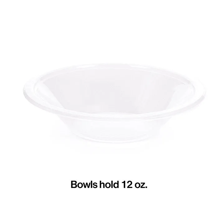 Bulk Clear 12 oz Plastic Bowls (240 per Case)