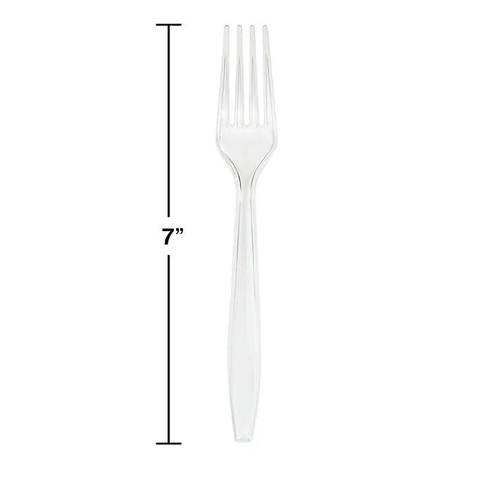 Bulk Clear Bulk Plastic Forks (600 per Case)