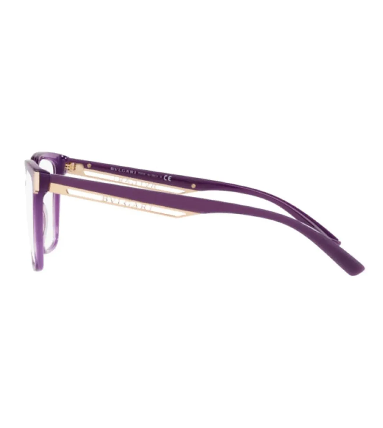 Bvlgari Women Violet Square Optical Frame