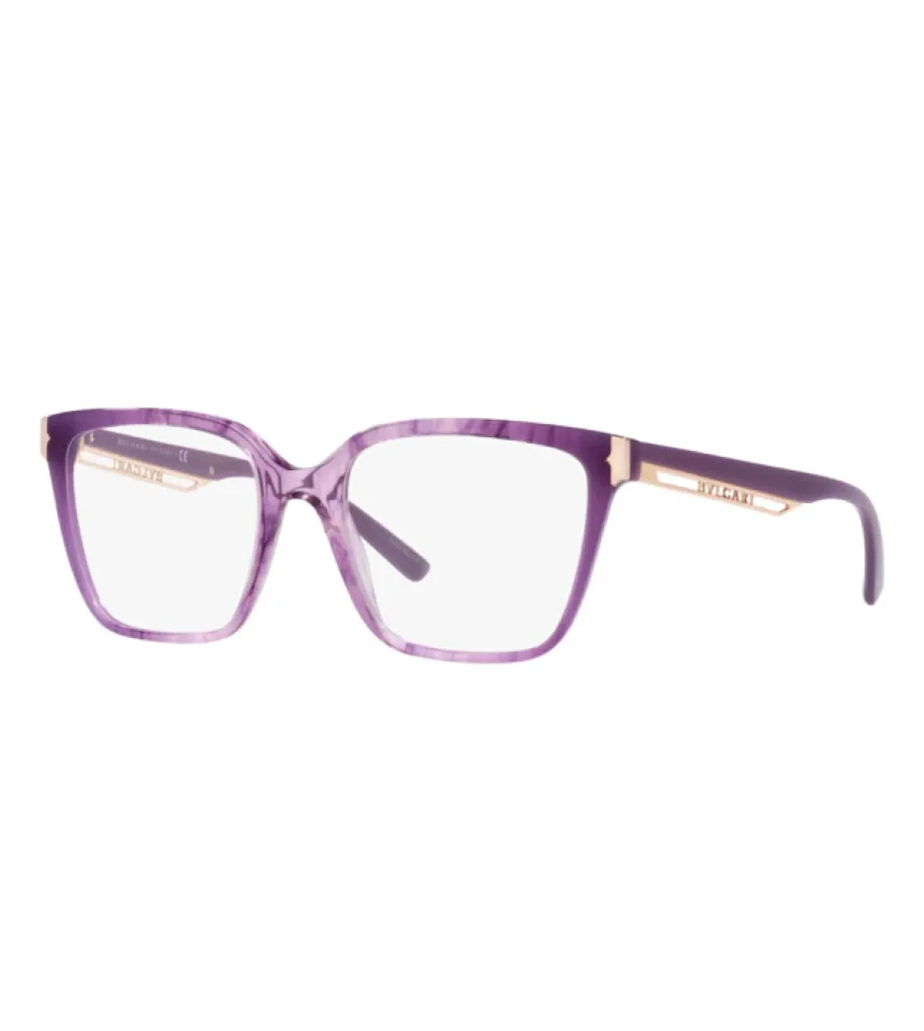 Bvlgari Women Violet Square Optical Frame