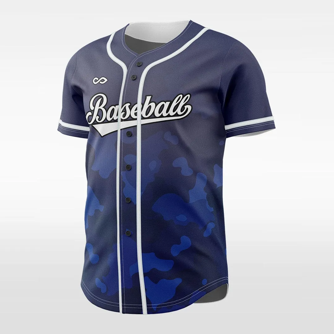 Camouflage 2 - Customized Men's Sublimated Button Down Baseball Jersey