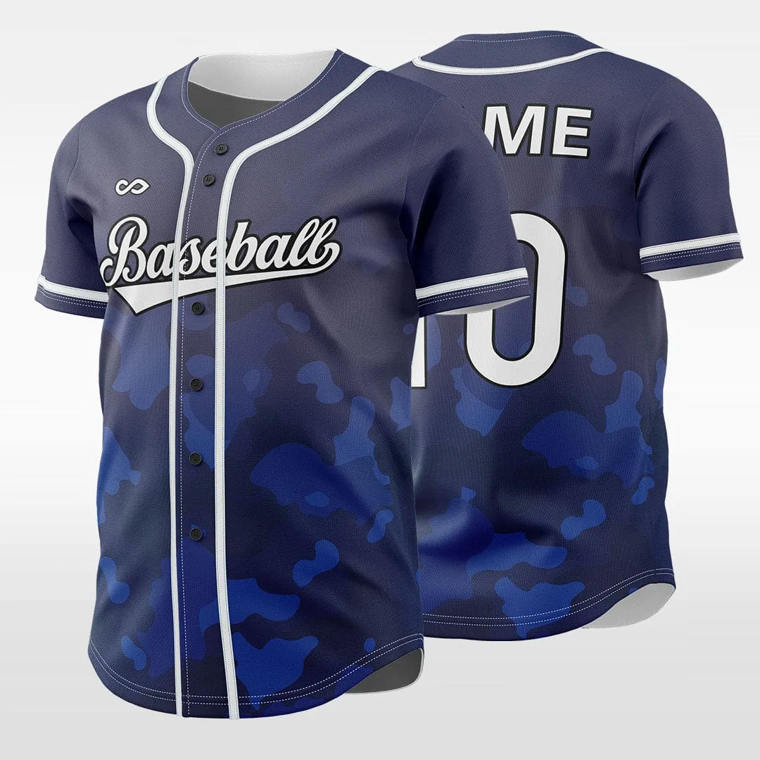 Camouflage 2 - Customized Men's Sublimated Button Down Baseball Jersey