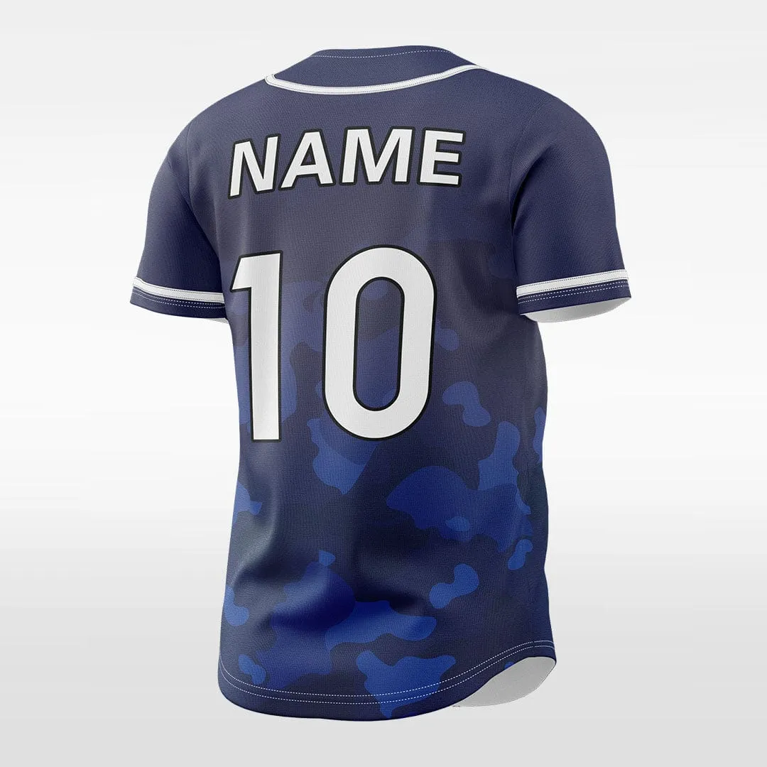 Camouflage 2 - Customized Men's Sublimated Button Down Baseball Jersey