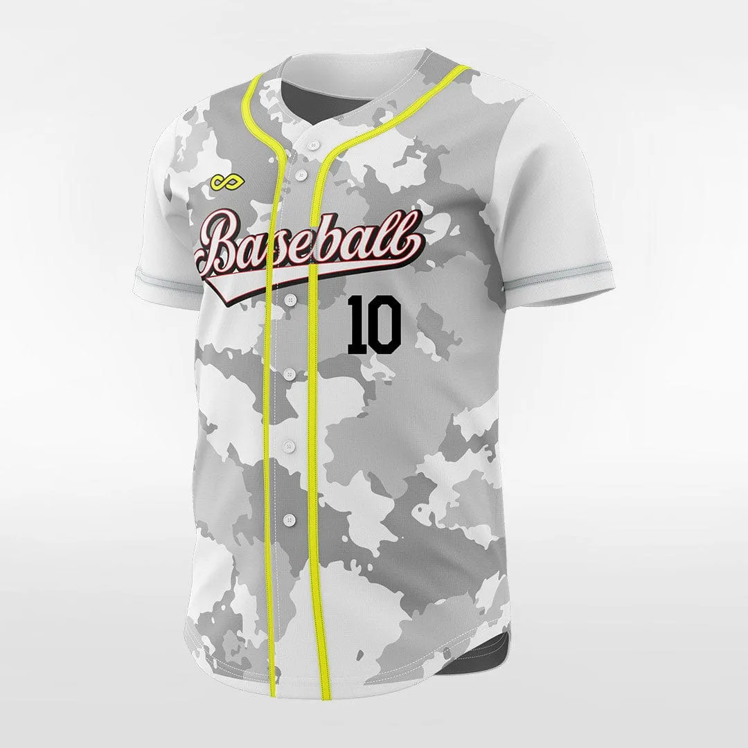 Camouflage - Customized Men's Sublimated Button Down Baseball Jersey