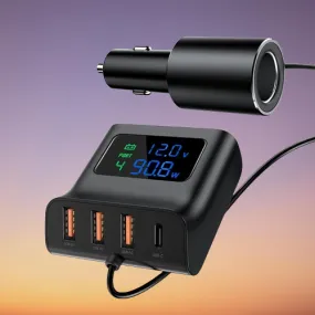 Car USB Splitter Fast Charging Station