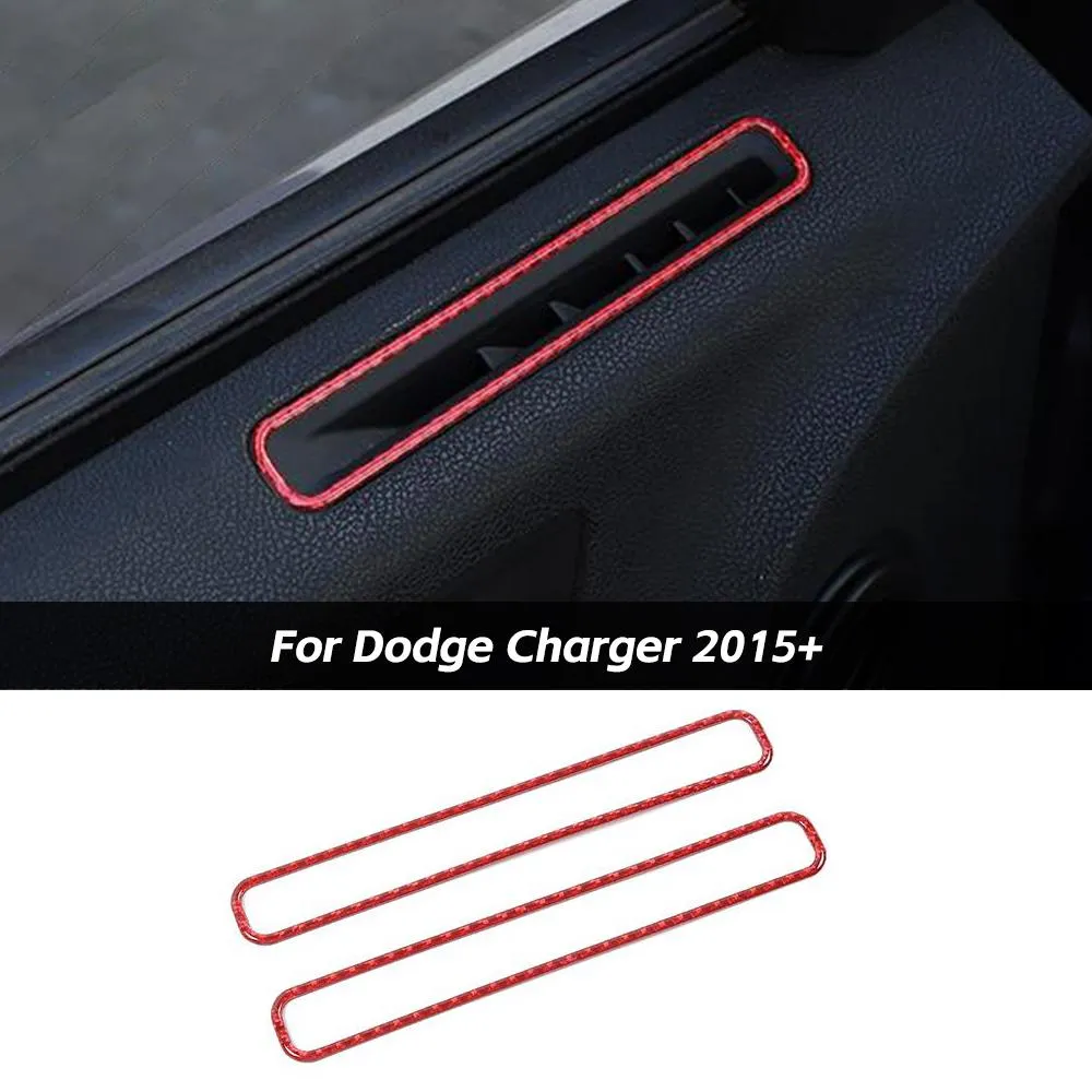 Carbon Fiber Interior Air Vent Outlet Cover Trim For Dodge Charger 2015  Accessories | CheroCar