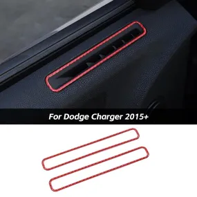 Carbon Fiber Interior Air Vent Outlet Cover Trim For Dodge Charger 2015  Accessories | CheroCar