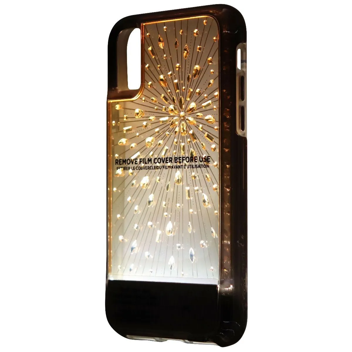 Case-Mate Luminescent Light Case and Glass Screen for iPhone Xs & X - Rose Gold