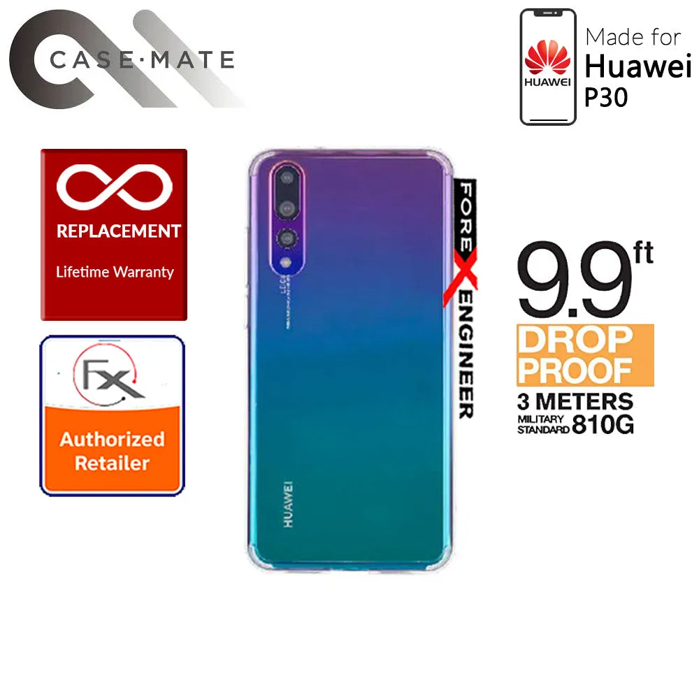 Case-Mate Tough Clear Case for Huawei P30 - 3 meters Drop Protection - Clear