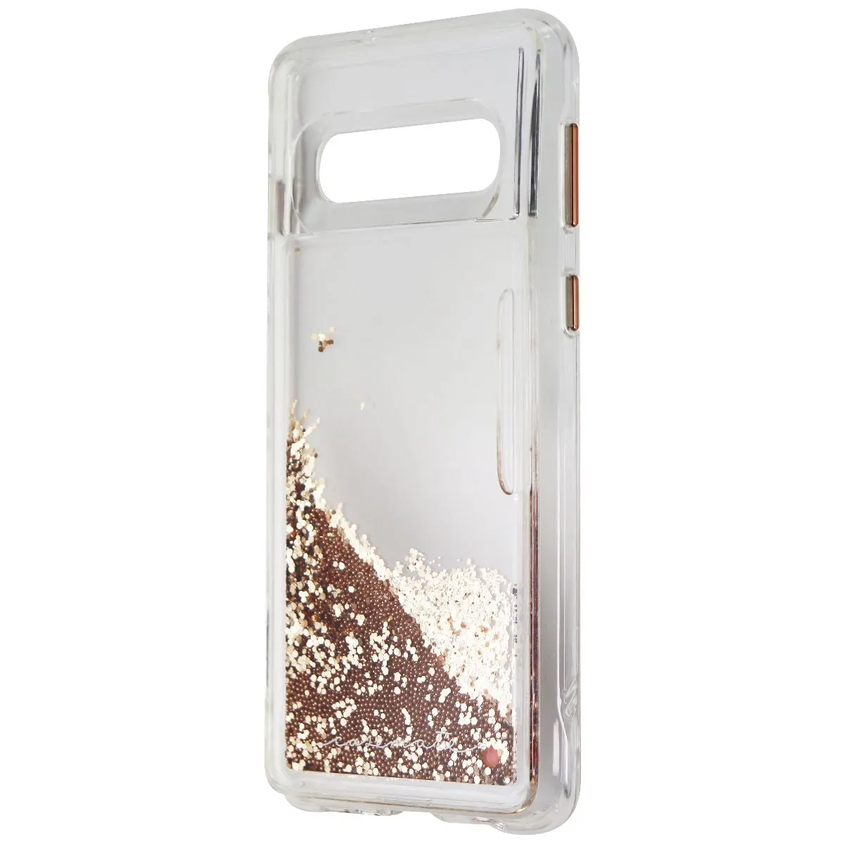 Case-Mate Waterfall Liquid Glitter Case for Samsung Galaxy S10 - Clear / Gold