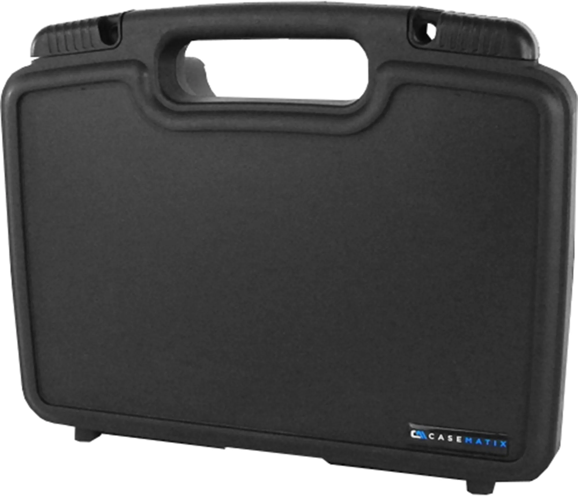 CASEMATIX 12" Hard Travel Case with Padlock Rings and Customizable Foam - Fits Accessories up to 11" x 7.25" x 2.75"