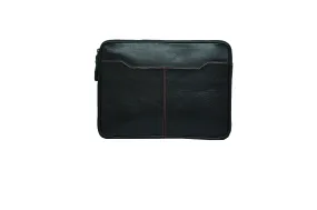 Casper Black Padded Laptop Sleeve – Premium Leather Case for MacBook & Laptops (13" to 16")